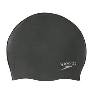 Speedo Plain Moulded Silicone Swim Cap-Sunset