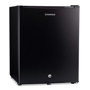 Subcold Eco75 Mini Fridge Black | Table-Top Model | Counter-Top Fridge | Solid Door with Chiller Box | Lock & Key | Energy Efficient (75L)…            [Energy Class F]