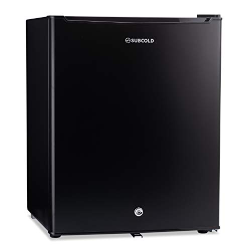 Subcold Eco75 Mini Fridge Black | Table-Top Model | Counter-Top Fridge | Solid Door with Chiller Box | Lock & Key | Energy Efficient (75L)…            [Energy Class F]
