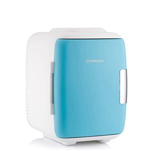 Subcold Classic4 Mini Fridge - Cooler & Warmer | 4 Litre/6 Cans | AC+USB | Portable Small Fridge for Skincare