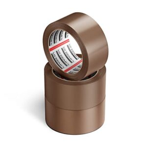 Merrimen Strong Heavy Duty Roll Pack Brown Packaging Tape | Secure Sticky Sealing Tape for Parcel Boxes