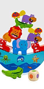 beehive toys animal balance game hape zoo wooden toys kids toddler fine motor skills animal learning