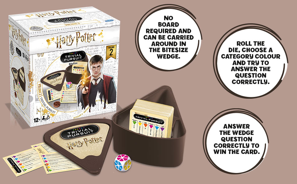 harry potter trivial board game card general knowledge trivial pursuit bitesize party fun quiz kids