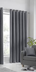 charcoal gray dim out strata curtains