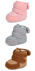 Baby Booties Shoes Boy Girl Newborn 0 3 6 12 18 Months Infant First Baby Boots Slippers Size 2 4 UK