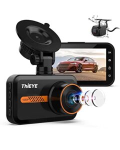 ThiEYE Dash Cam Front and Rear Camera with 1080p HD Recording