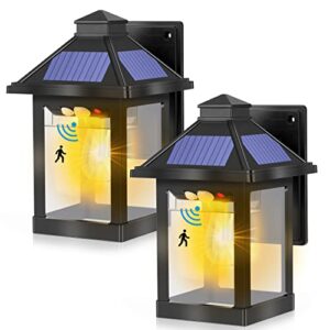 Sheersexykiss 2 Pack Solar Wall Lights Outdoor
