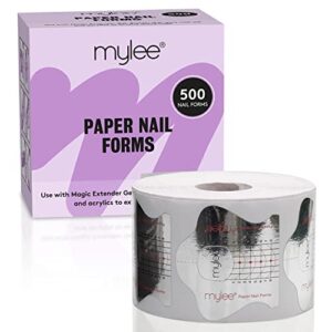 Mylee 500Pcs Nail Paper Forms