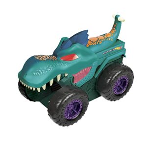 Hot Wheels Monster Trucks Car Chompin' Mega Wrex Giant Vehicle with Lights and Sound Effects