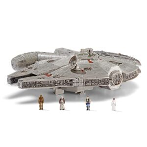 Star Wars MICRO GALAXY SQUADRON ASSAULT CLASS MILLENNIUM FALCON - 7-Inch Vehicle with 1-Inch Han Solo