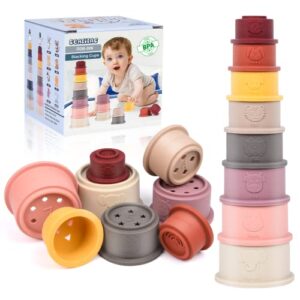 Sealilac 8 Pcs Stacking Cup Toys