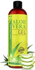 Organic Aloe Vera Gel with 100% Pure Aloe from Freshly Cut Aloe - NO ACRYLATES & CROSSPOLYMERS