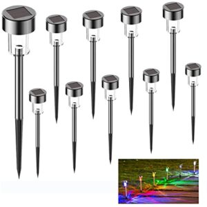 SPOPGUYS Solar Garden Lights Outdoor 10 Pack