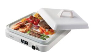 Rasonic Portable Compact Induction Cooker Single Hot Plate with Grill Plate and Cover INCLUDED