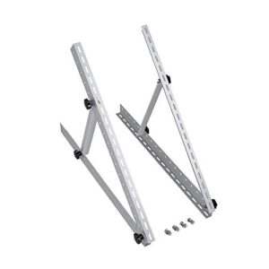 Renogy Adjustable Solar Panel Tilt Mount Brackets RV Roof Flat Surface Aluminum Mounting Se