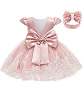 keaiyouhuo 0-6T Baby Girls Lace Backless Tulle Princess Dresses Embroidered Pageant Party Fly Sle...