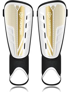 Shin Pads Boys CE Certified Airsfish Kids Shin Pads with Ankle Protection
