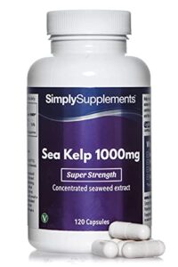 Sea Kelp Capsules 1000mg | Seaweed Supplement Rich in Iodine | Vegan & Vegetarian Friendly | 120 Capsules = 2 Month Supply | Manufactured in The UK