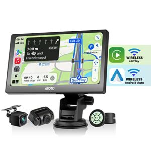 ATOTO P8 1080P On-Dash Cam and Rear DVR Cam Input