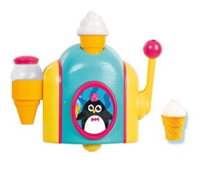 TOMY Toomies Foam Cone Factory Baby Bath Toy | Ice Cream Themed Bubble Making Toy | Kids Water Play Suitable For 18M and 2 3 and 4 Year Old Boys and Girls