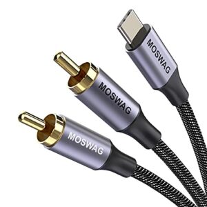 MOSWAG USB Type C to 2 RCA Audio Cable