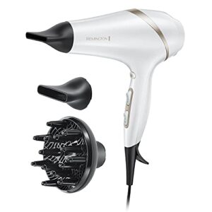 Remington Hydraluxe Hair Dryer with Moisture Lock Conditioners - Includes Diffusor and Slim Styling