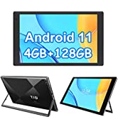 TJD 10.1 inch Tablet, Android Tablets with Stand, 2GB RAM 64GB ROM (512GB Expandable Storage), Qu...