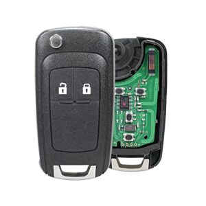 433MHZ 2 Buttons Flip Car Key Fob with ID46 Chip Fits with Opel Vauxhall Astra J Insignia Meriva Zafira B