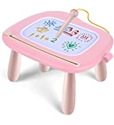 Smasiagon Toddler Toys Age 1-2 Year Old Girls, Magnetic Drawing Pad Doodle Board with Sturdy Legs...