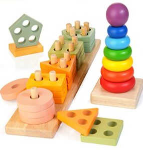 Bravmate Montessori Toys for 1 2 3 Year Old