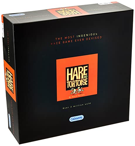 Gibsons Hare & Tortoise Family Board Game | Strategic Race Game for Adults & Kids for Christmas & Birthdays| Ages 8+