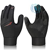 Kids Winter Warm Touch Screen Gloves - Anti-Slip Soft Fleece Lining Toddler Running Sport Mittens...