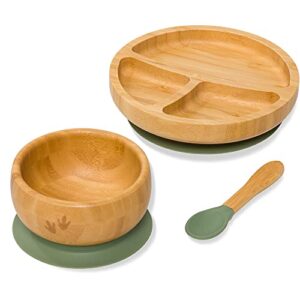 Bubba Bear ® Baby Weaning Set | Bamboo Plates