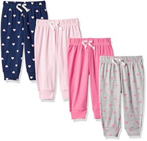 Amazon Essentials Toddlers and Baby Girls' Cotton Pull-On Trousers