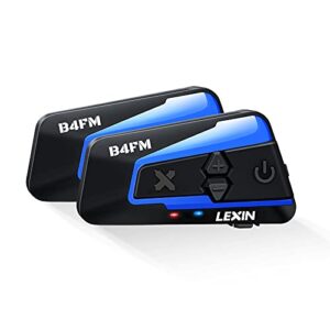 LEXIN Motorcycle Bluetooth Headset with Music Sharing