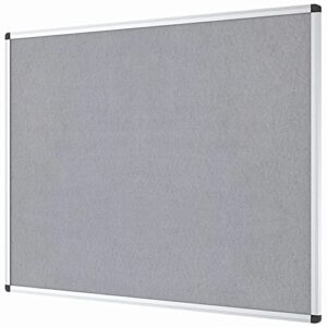 VIZ-PRO Notice Board Felt Grey