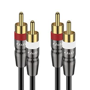 J&D 2 RCA to 2 RCA Cable