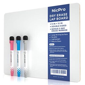 Nicpro Dry Erase Mini Whiteboard A4