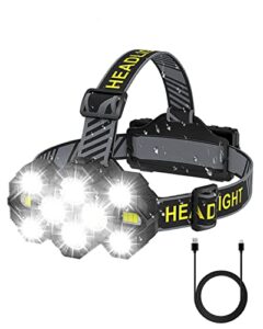 Victoper Head Torch Rechargeable vic-10led 2022 Upgraded 22000 Lumen Torches LED Super Bright Headlight 10 LEDs Modes Hands-Free Flashlight for Camping Fishing Cycling Hiking Waterproof