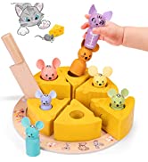 Baby Toys for 12 Months, Wooden Montessori Toddlers Educational Toy for 1 2 3 Years Old Boys Girl...