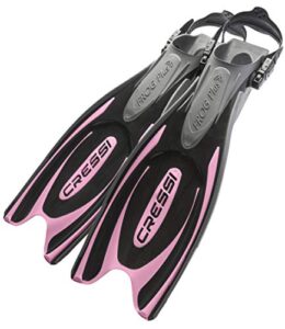 Cressi Frog Plus - Adjustable / Open Heel Scuba Dive Fins