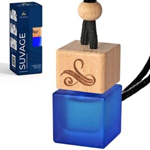 Savage Car Air Freshener for Men with Vent Clip | Car Scents Air Freshener with Sauvage Fragrance | Strong Car Perfume Air Freshener with Odour Eliminating Technology | Car Vent Air Freshener by Perfa