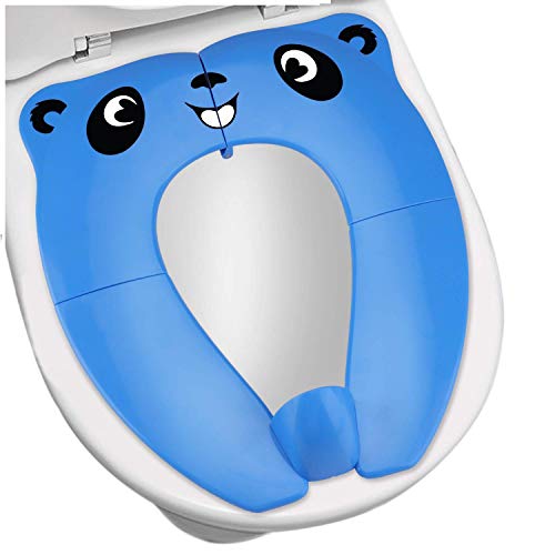 [Upgrade Version] Foldable Potty Seat - RIGHTWELL Travel Toilet Seat