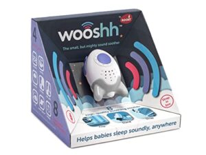 Wooshh Portable Sound Sleep Soother by Rockit - 8 Calming Sounds and 4 Volume Levels - Stand