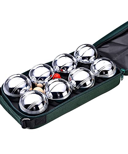 Jaques of London Boules | Garden Bowls Set for Families | Steel Boule Set | Quality Outdoor Garden Games for Over 220 Years