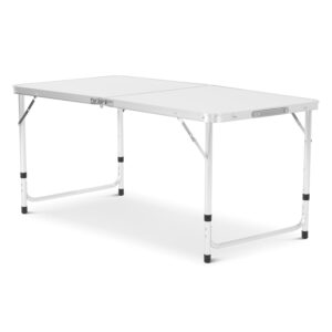 SA Products Heavy Duty Plastic 4ft 1.2m Outdoor Folding Table Work Top - Portable