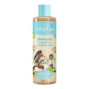 Childs Farm | Kids Shampoo 500ml | Strawberry & Organic Mint | All Hair Types | Detangles & Nourishes | Suitable for Dry