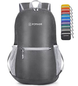 ZOMAKE Ultra Lightweight Foldable Backpack - Packable Foldable Rucksack 20L Small Packable Backpcks Walking Rucksacks Water Resistant Travel Daypack For Men Women Outdoor Camping Hiking