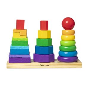 Melissa & Doug Geometric Stacker - Developmental Toy