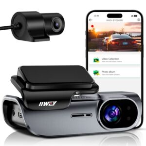 IIWEY EY02 4K Dash Cam Front and Rear Built-in 5GHz WiFi